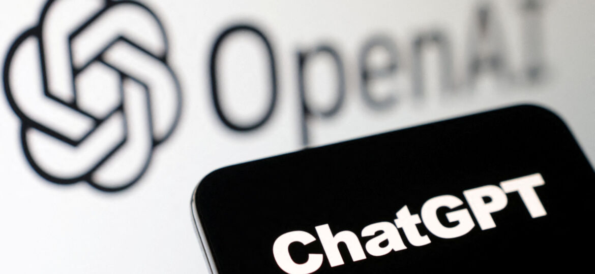 Illustration shows OpenAI and ChatGPT logos